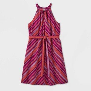 A New Day Purple Pink Striped Sundress -NWT